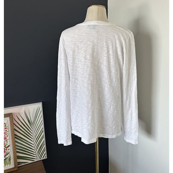 Theory Women’s Long Sleeves Top Pullover Cotton Made In Peru - Picture 4 of 8